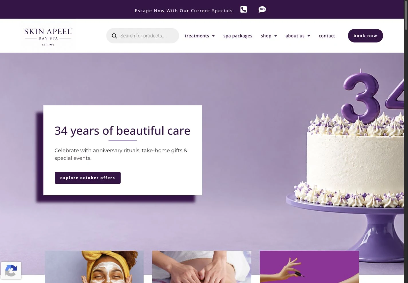 Skin Apeel website designed and supported by HeartCore Growth