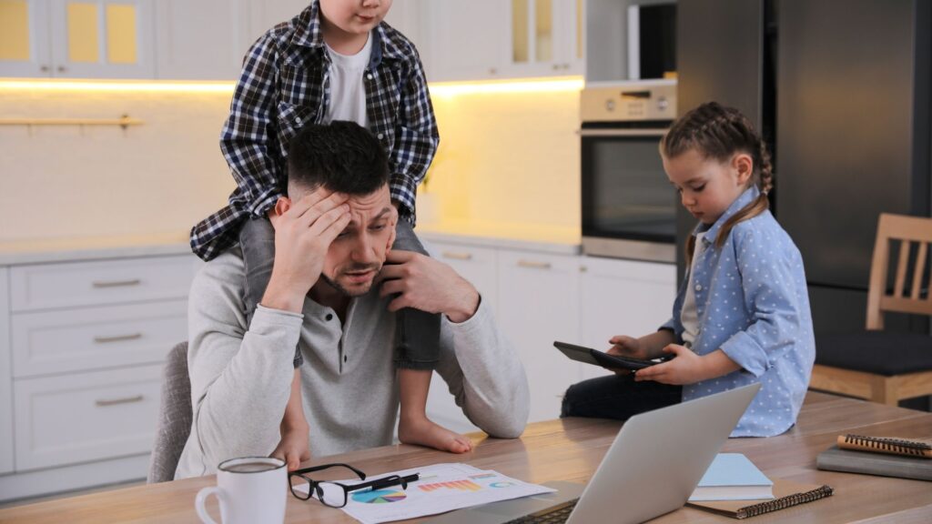 overwhelmed parent