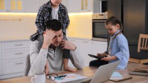 overwhelmed parent